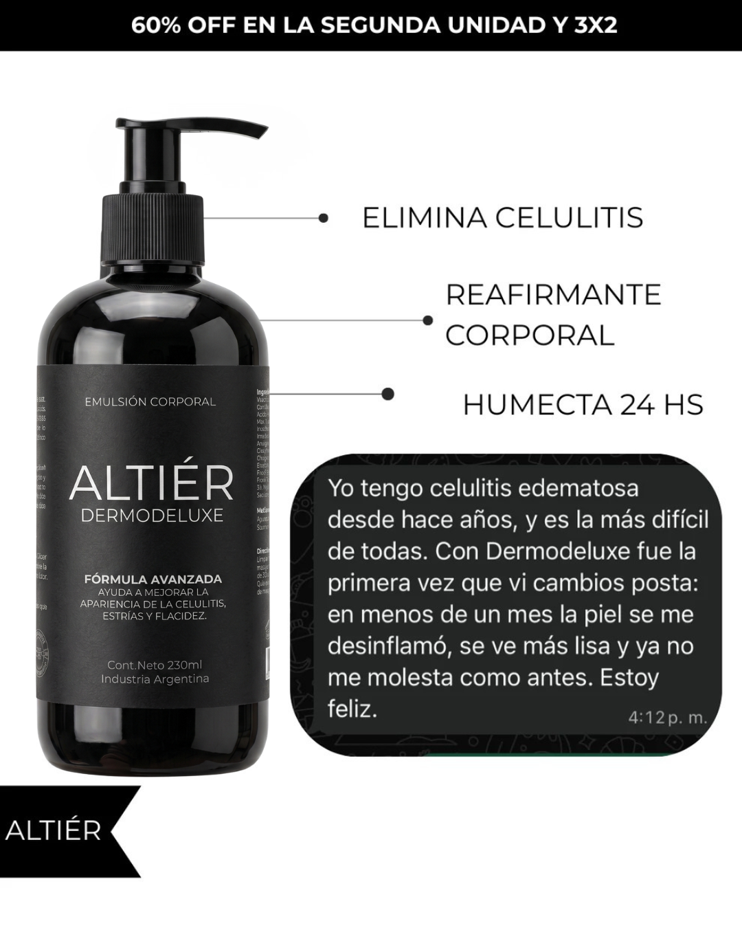 DERMODELUXE - Dermocosmético para lipedema y celulitis avanzada