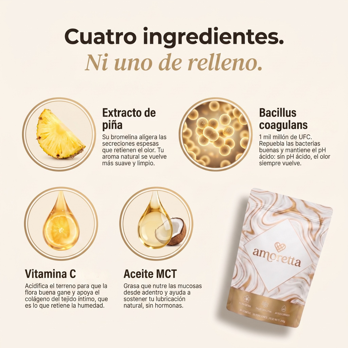 Cuatro ingredientes