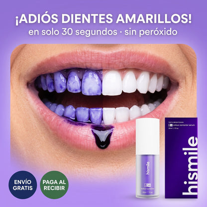 HiSmile V34 Colour Corrector — Sérum Morado Corrector de Color Dental (30 ml · Original)