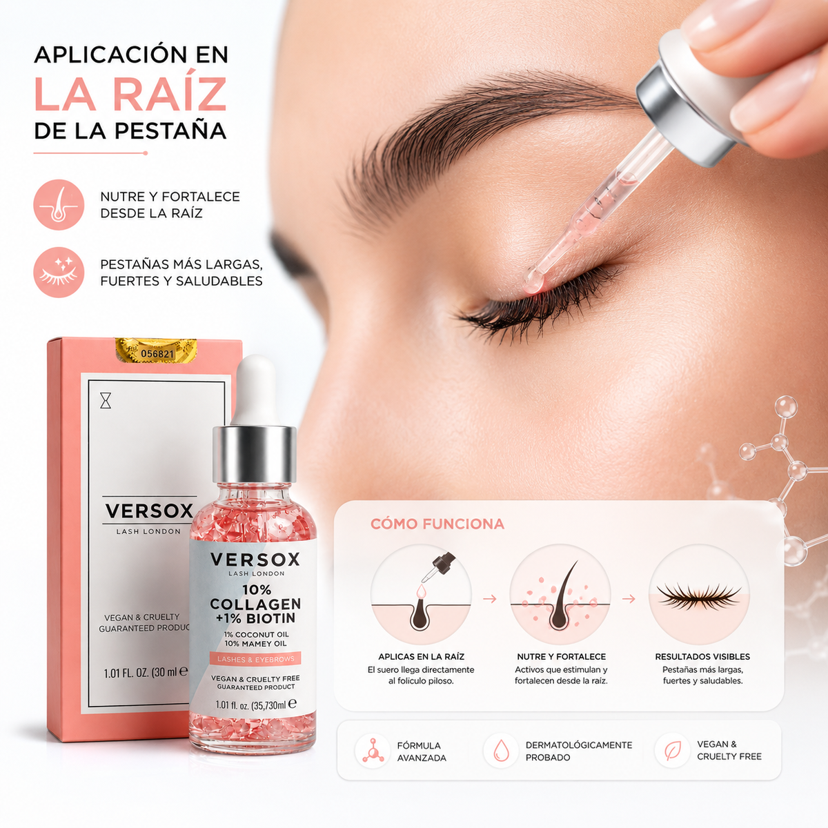 VersoxMx® - Activa pestañas y cejas