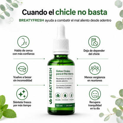 Gotas Naturales · Tratamiento contra el Mal Aliento (Lleva 2 Paga 1)