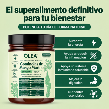 Gominolas de Musgo Marino 16 en 1 Para Eliminar la Mucosidad & Recuperar la Salud Respiratoria