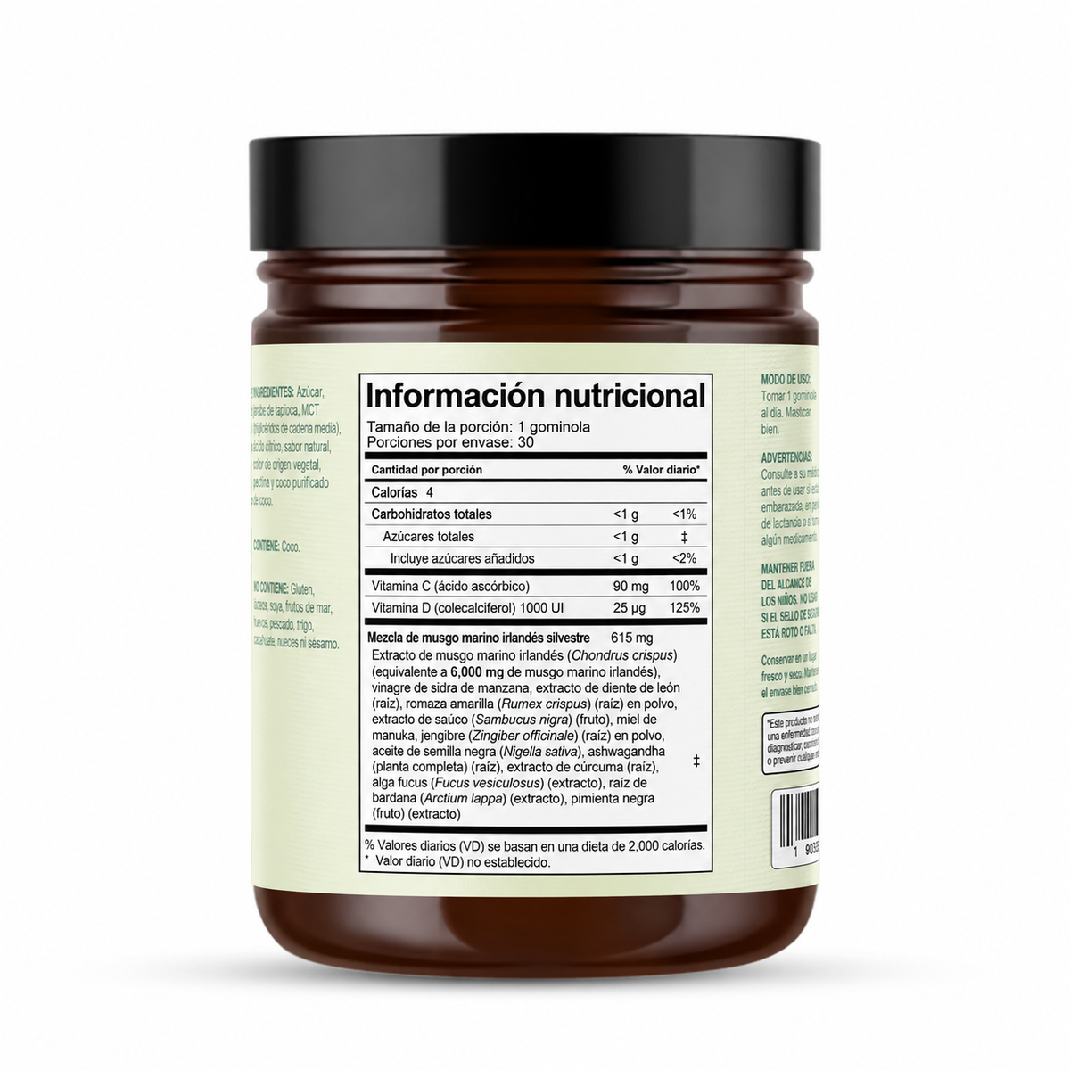 Gominolas de Musgo Marino 16 en 1 Para Eliminar la Mucosidad & Recuperar la Salud Respiratoria