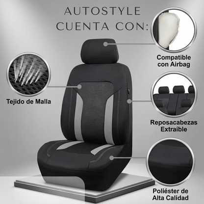 FORROS UNIVERSALES PARA AUTOS JUEGO PARA LOS 5 ASIENTOS