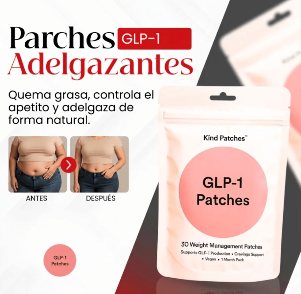 Kind Patches™ Parches Adelgazantes GLP-1 - Controla tu Peso Fácil y Seguro 2x1