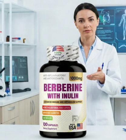 BERBERINE 1000mg - Apoyo al cuidado y control de la diabetes.