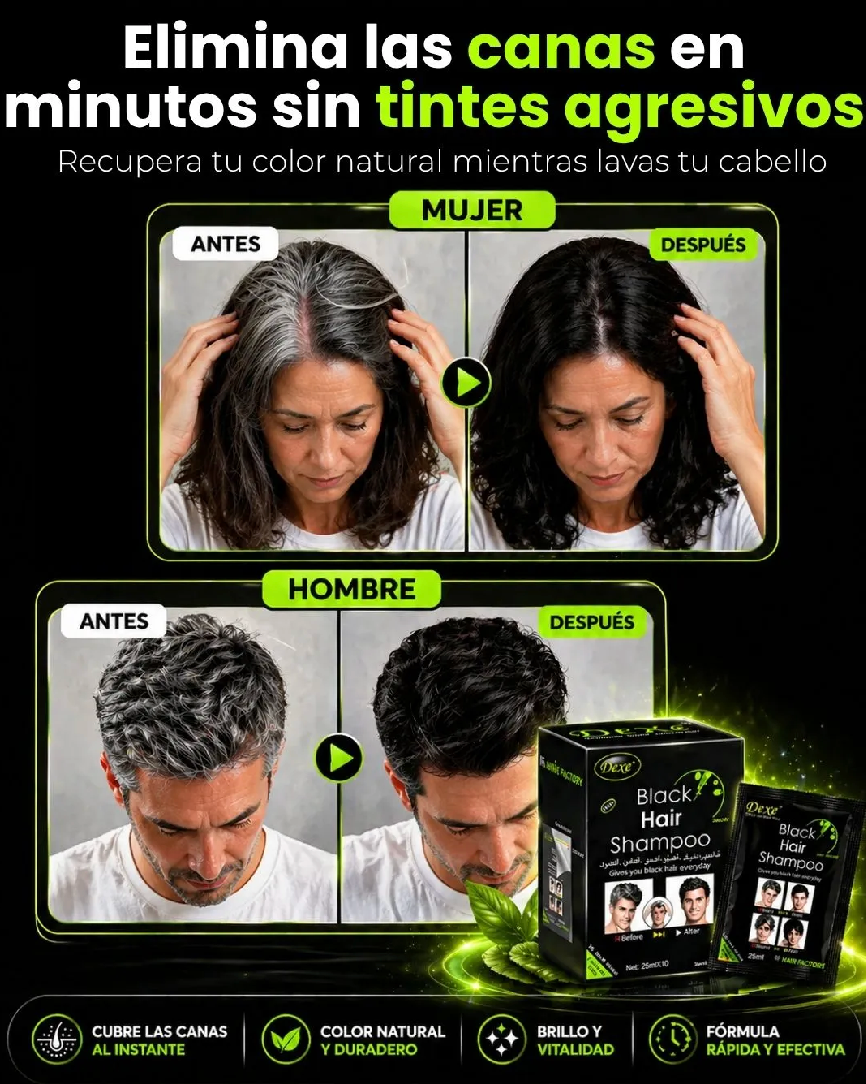 SHAMPOO CUBRE CANAS (Lleva 2 Paga 1)