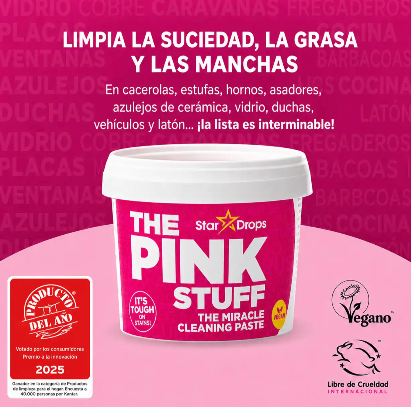 The Pink Stuff Crema limpiadora