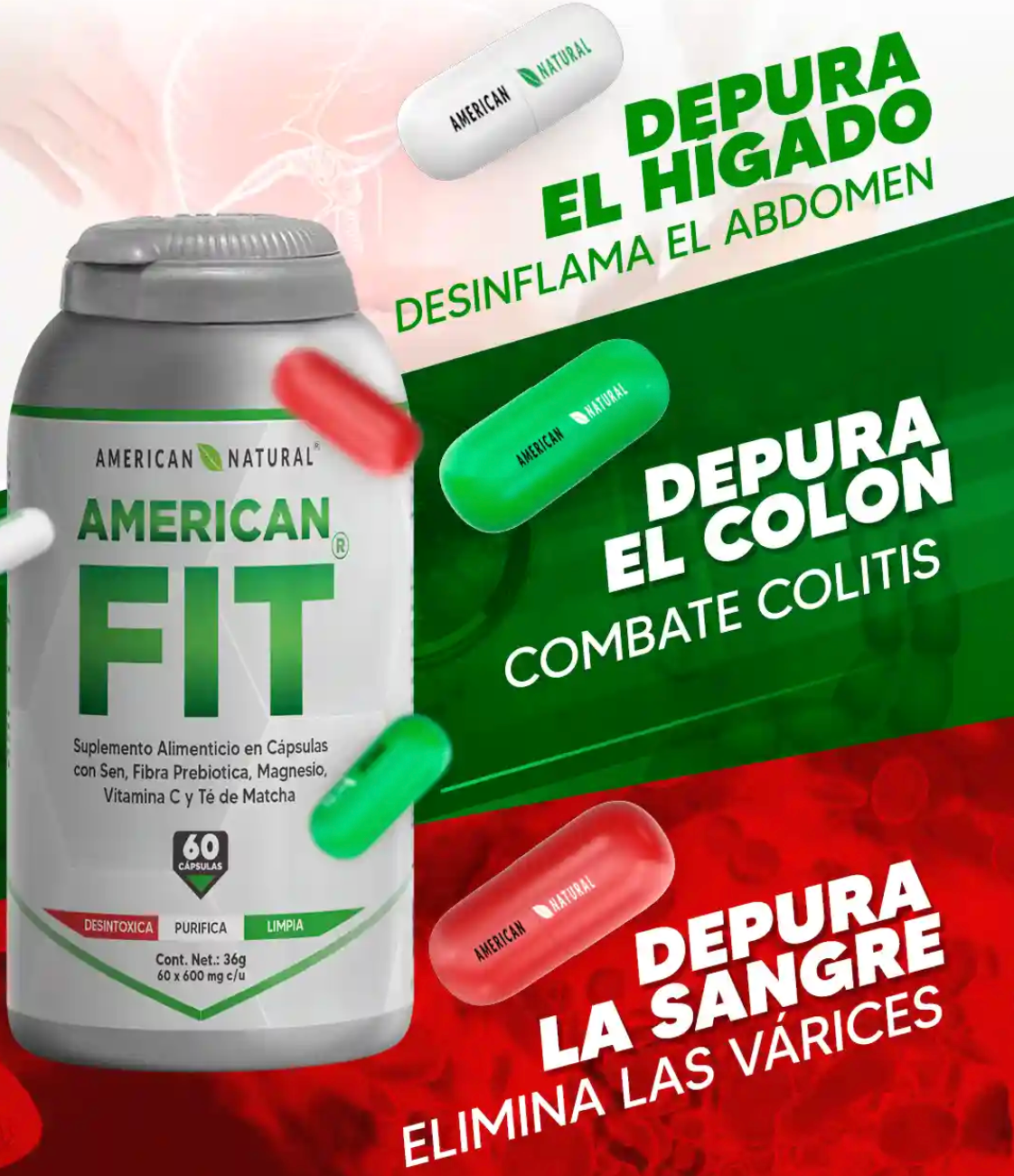 American Fit -Reduce la grasa localizada