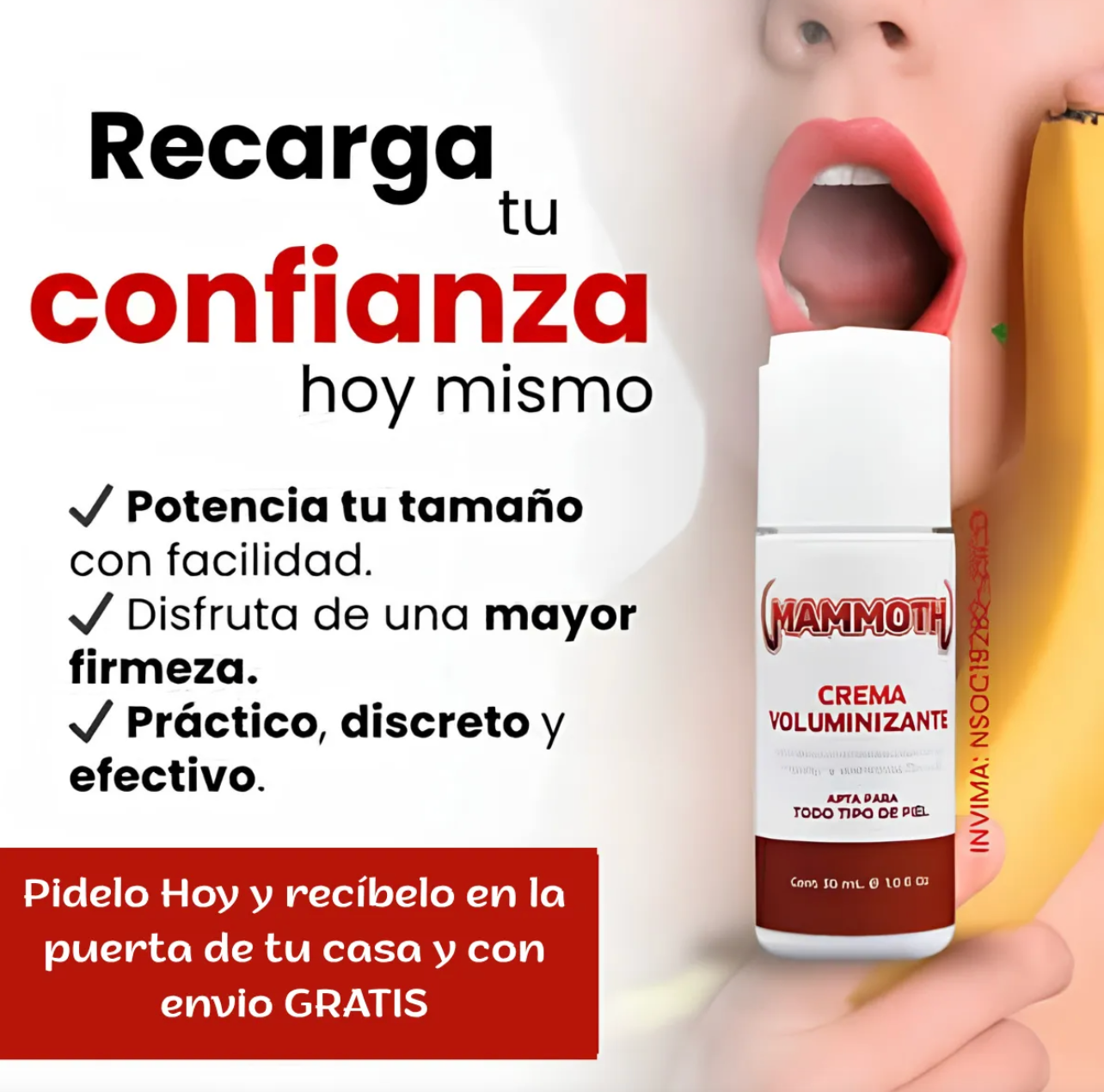 MAMMOTH — Crema Íntima Masculina