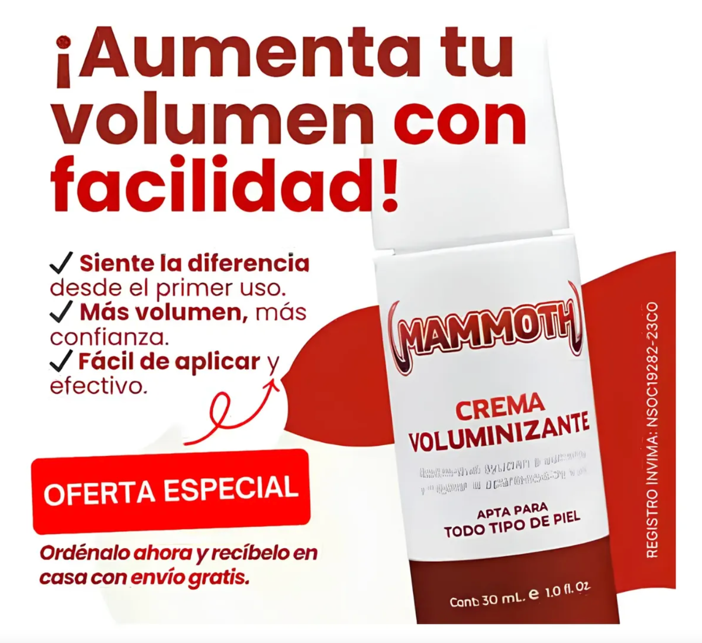MAMMOTH — Crema Íntima Masculina