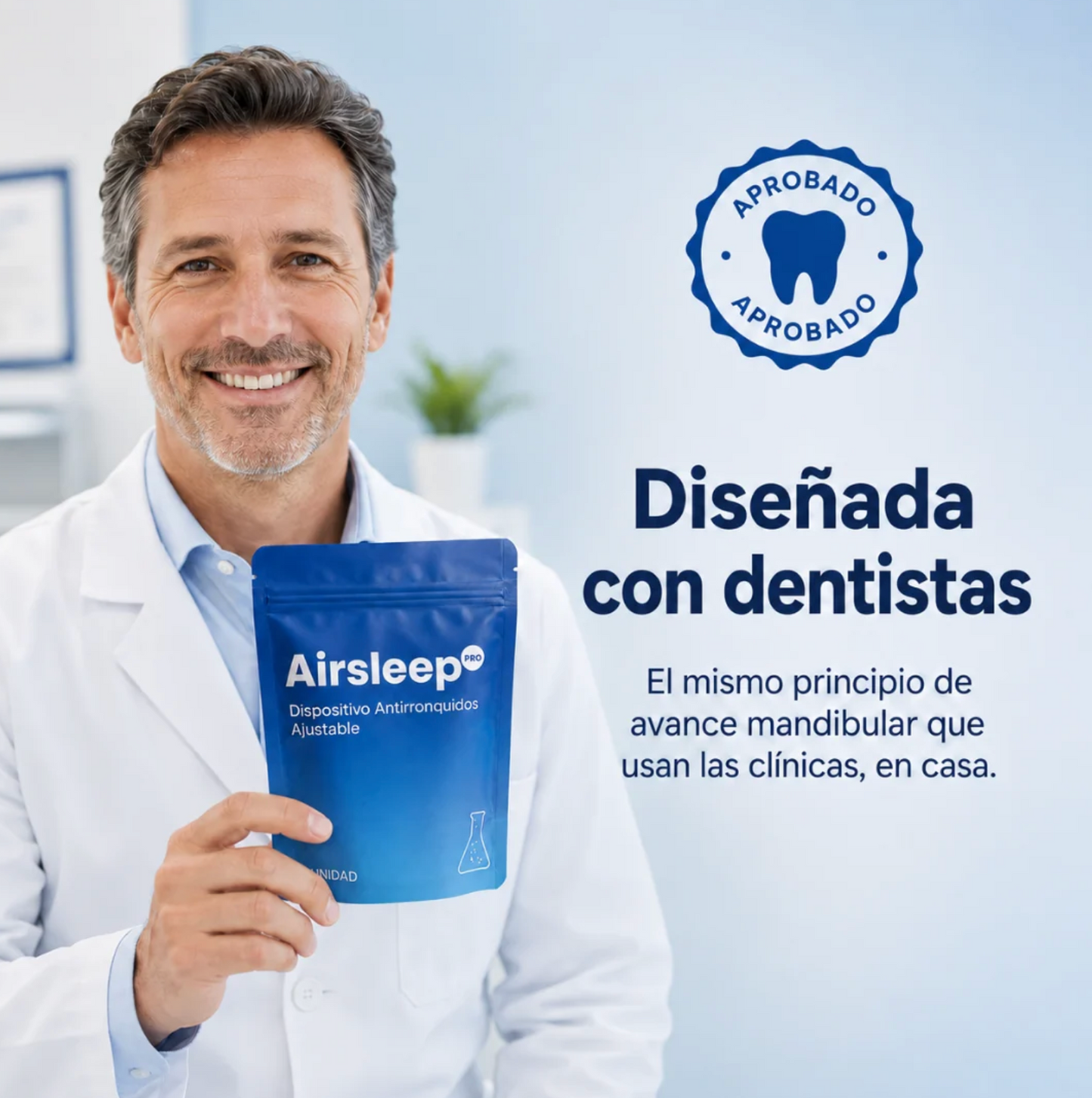 Airsleep - Dispositivo Bucal Anti-Ronquidos Apnea y Bruxismo
