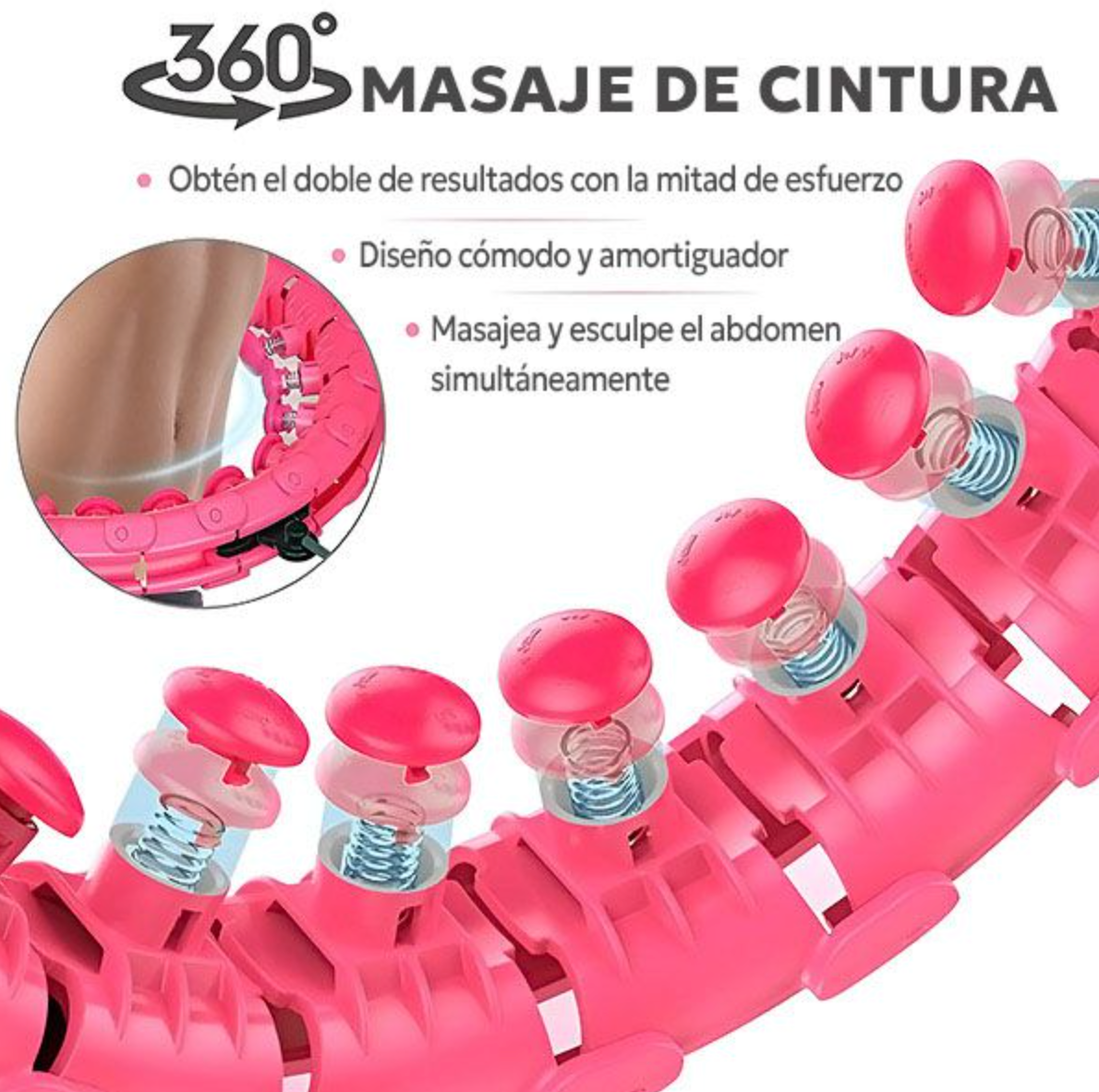 SPINSLIM | Aro de hula hoop con peso para quemar grasa