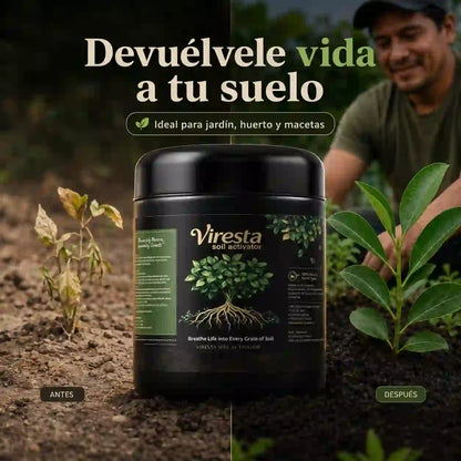 Viresta Soil Activator — Plantas Más Verdes y Fuertes en Días 🌱