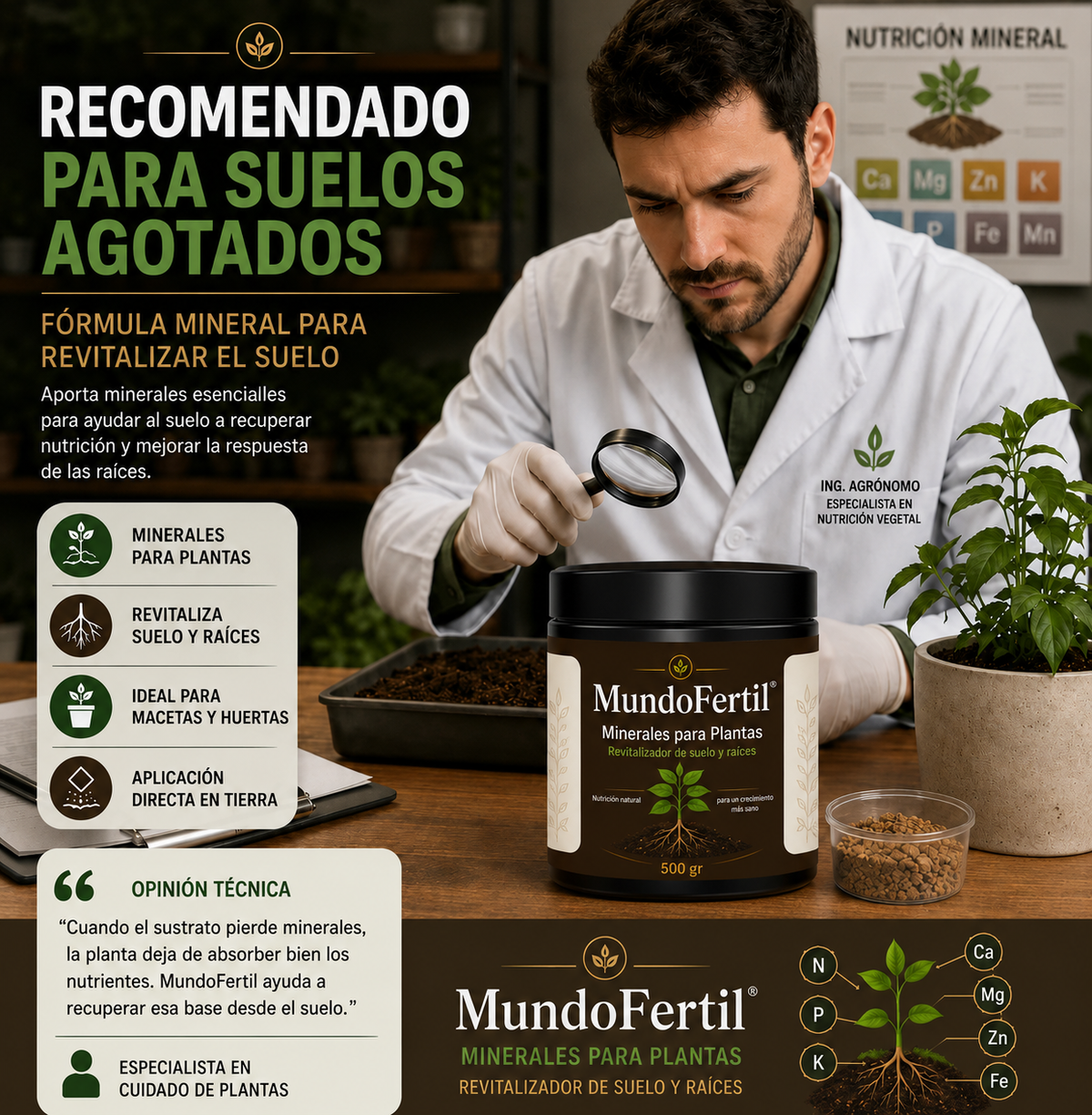 MundoFértil . Minerales para plantas
