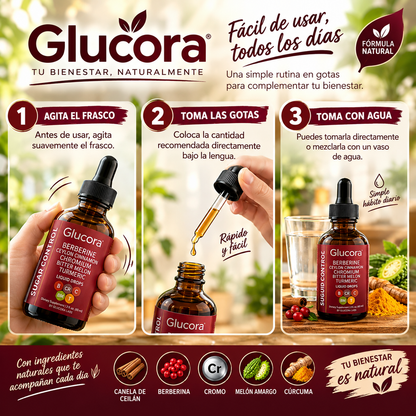 GLUCORA  ORIGINAL⚡ Dile adiós  al azúcar y diabetes.