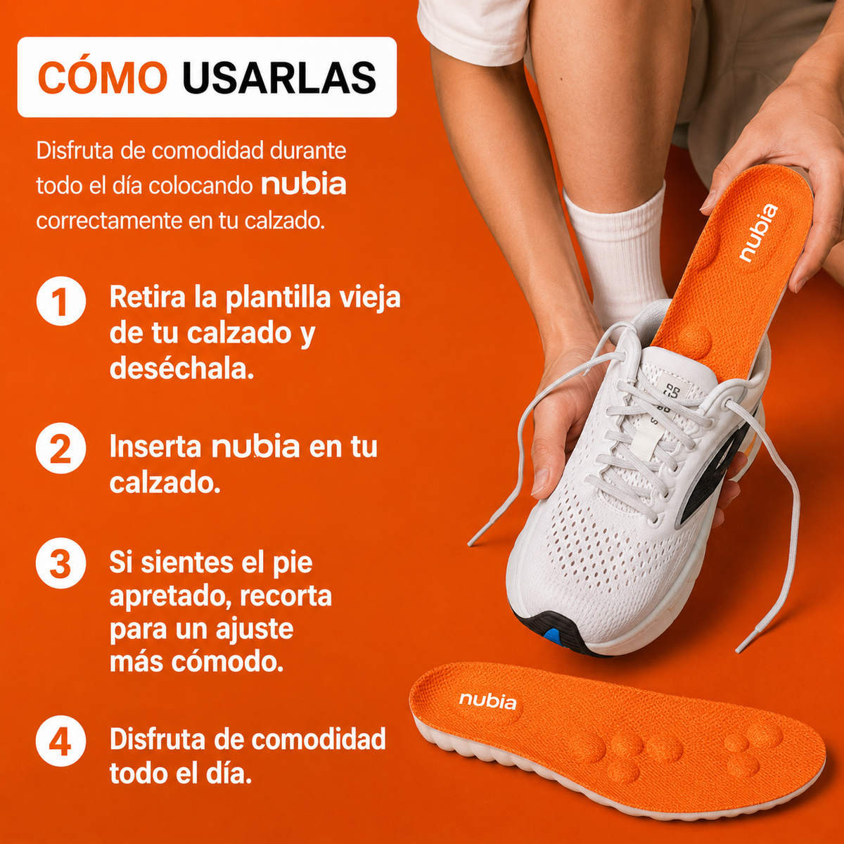 NubiaPro: Plantillas de Masaje y Soporte de Arco