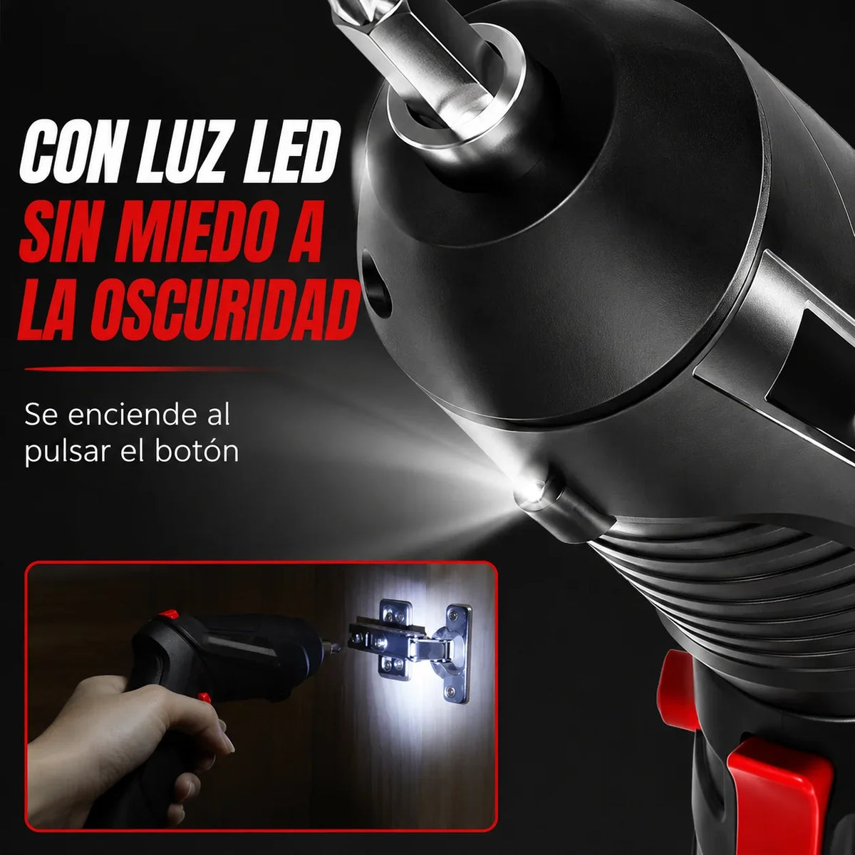 EifMaster® Taladro Destornillador Portátil Alemán + Kit 47 piezas y extensor GRATIS