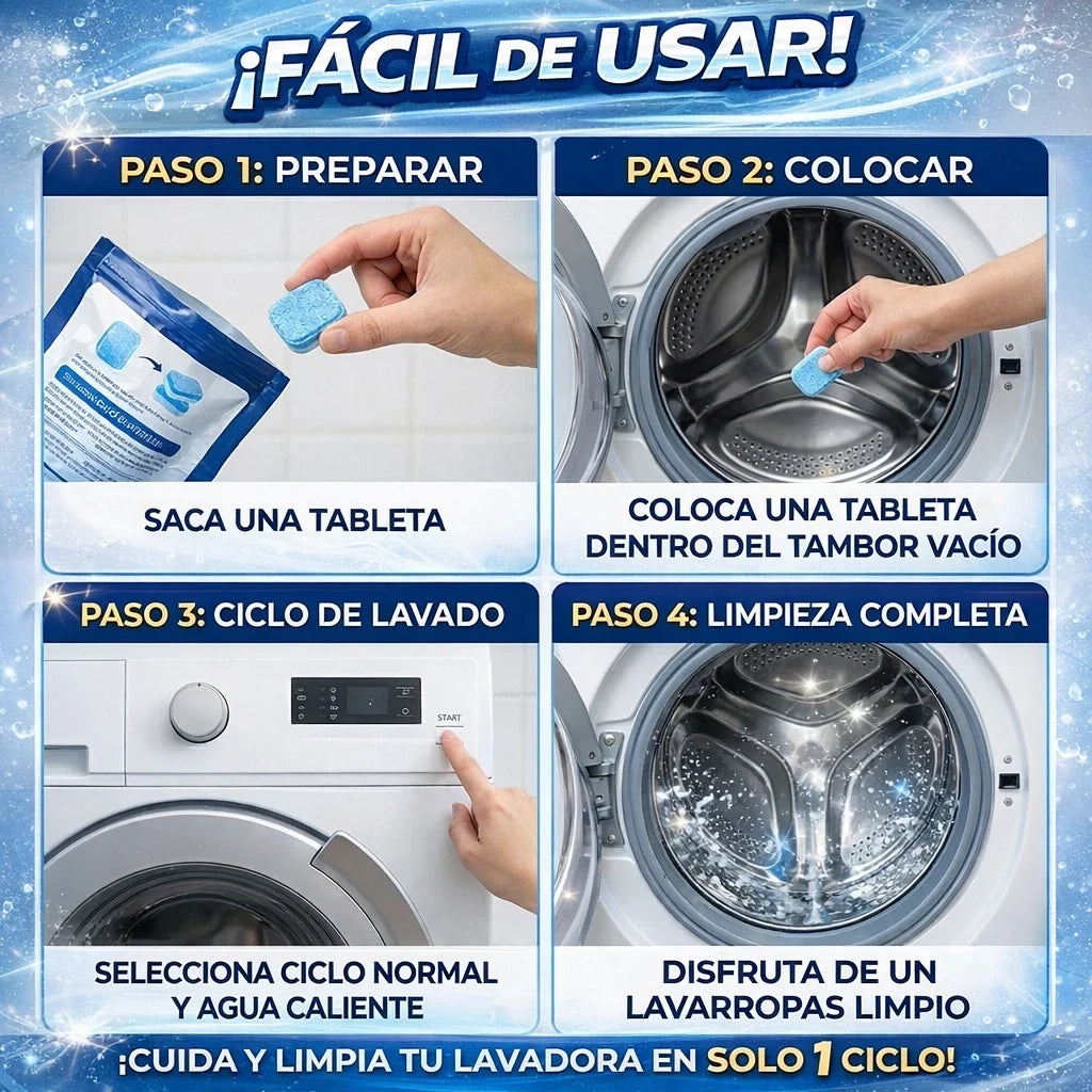 La lavadora que vuelve a oler a nueva — sin llamar a un técnico