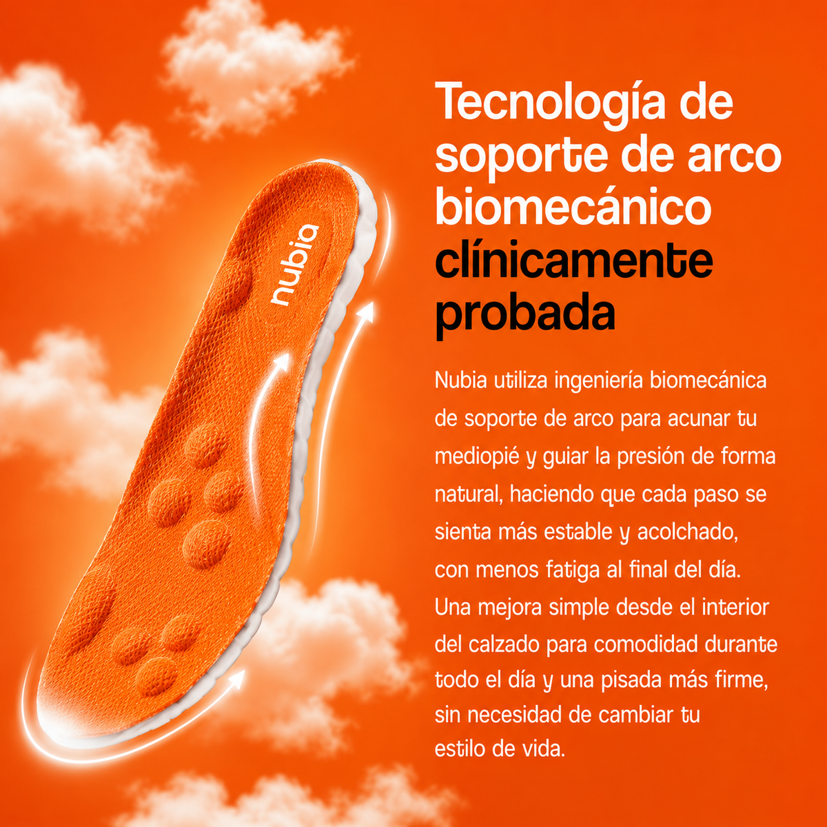 NubiaPro: Plantillas de Masaje y Soporte de Arco