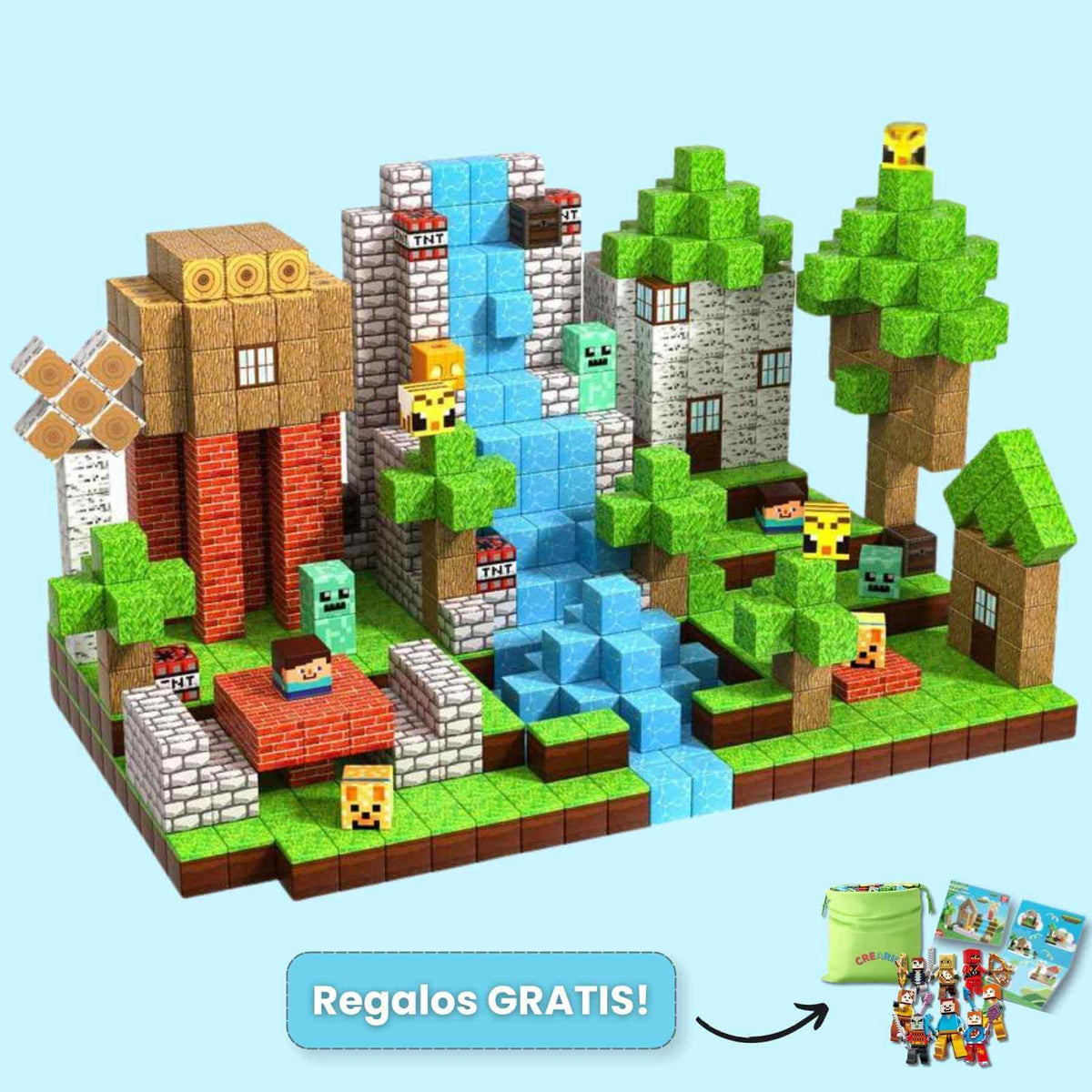 100 Bloques Magnéticos CREARIO™