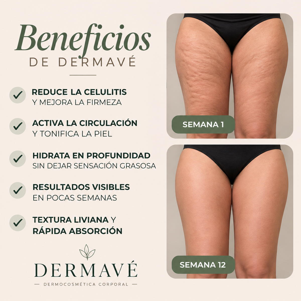 Dermavè™ | Aceite Corporal Reafirmante - Anticelulitis , flacidez y arrugas