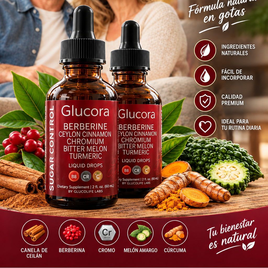 GLUCORA  ORIGINAL⚡ Dile adiós  al azúcar y diabetes.
