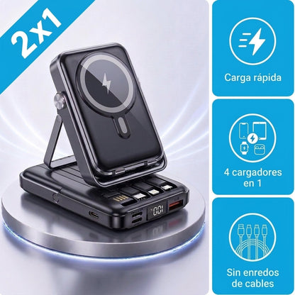 Cargador Portátil 4 en 1 | Nunca Más Te Quedes Sin Batería (Lleva 2 Paga 1)