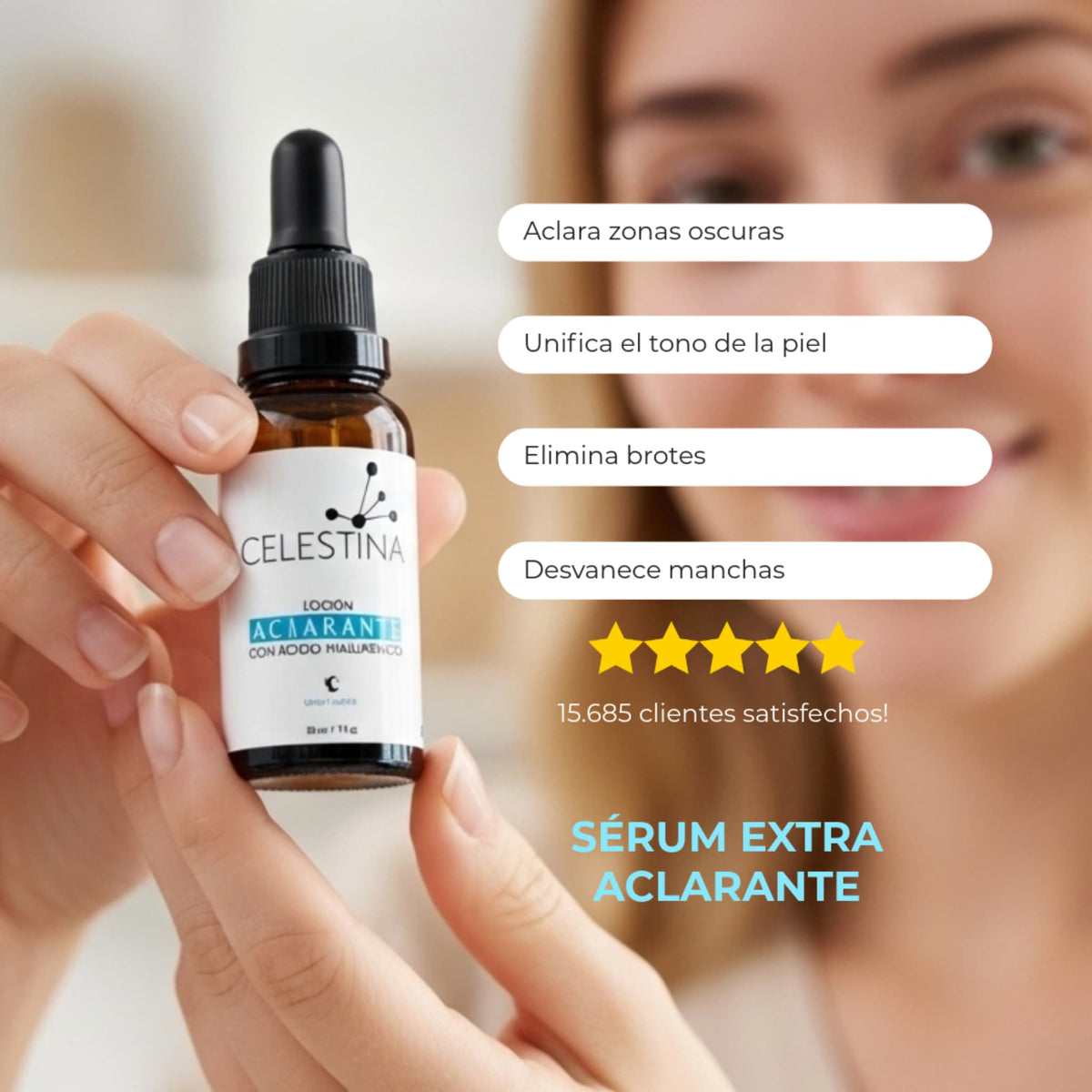 Celestina Aclarante – Loción despigmentante para manchas en axilas, cuello, entrepierna y rostro