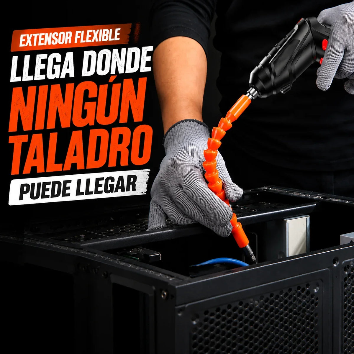 EifMaster® Taladro Destornillador Portátil Alemán + Kit 47 piezas y extensor GRATIS