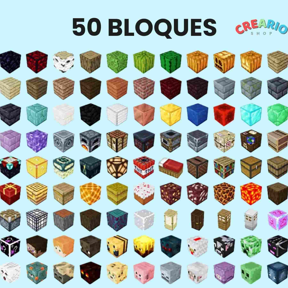 100 Bloques Magnéticos CREARIO™
