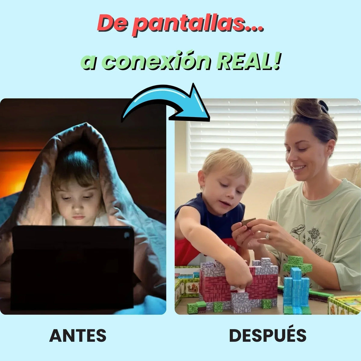 100 Bloques Magnéticos CREARIO™