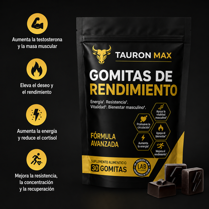 TauronMax™ | Gomitas para mejorar el rendimiento masculino 8 en 1