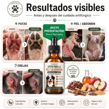 Fórmula Veterinaria Natural para Eliminar Hongos en Perros
