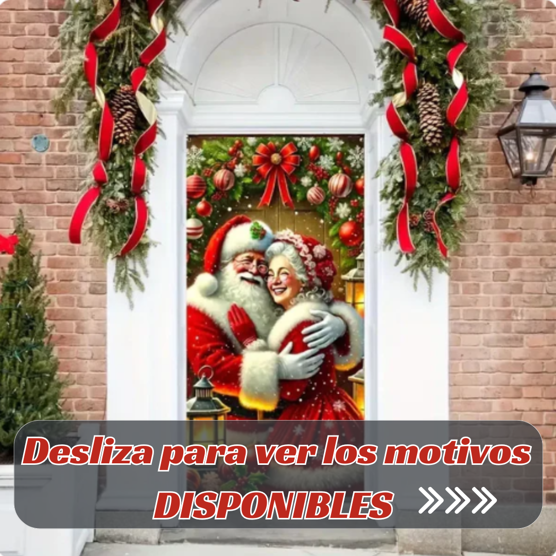 Nuevos Forros Navideños para Puertas (Por la gran variedad y cantidad limitada los modelos son aleatorios)