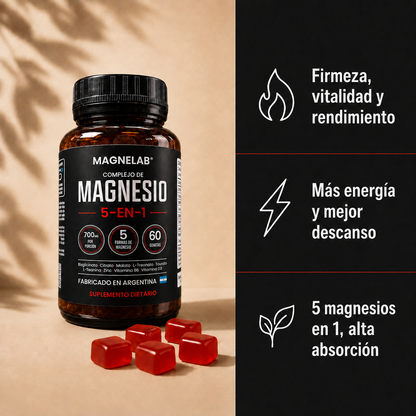 Magnelab® Gomitas de Magnesio 5 en 1