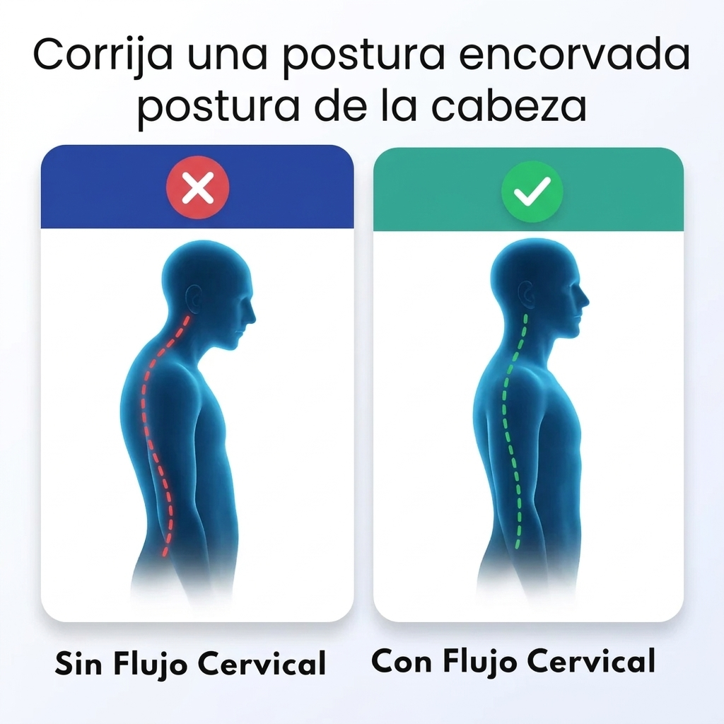 Corrige la postura de la cabeza