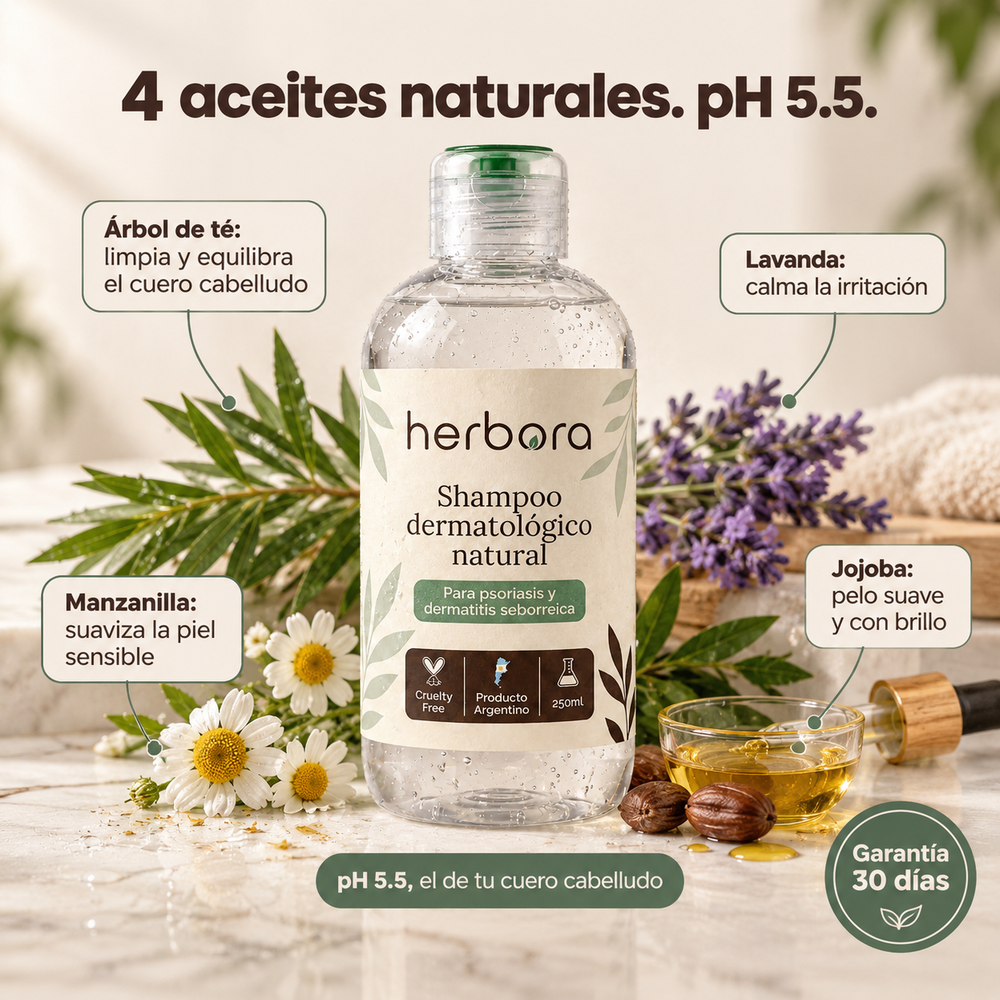 4 aceites naturales, pH 5.5