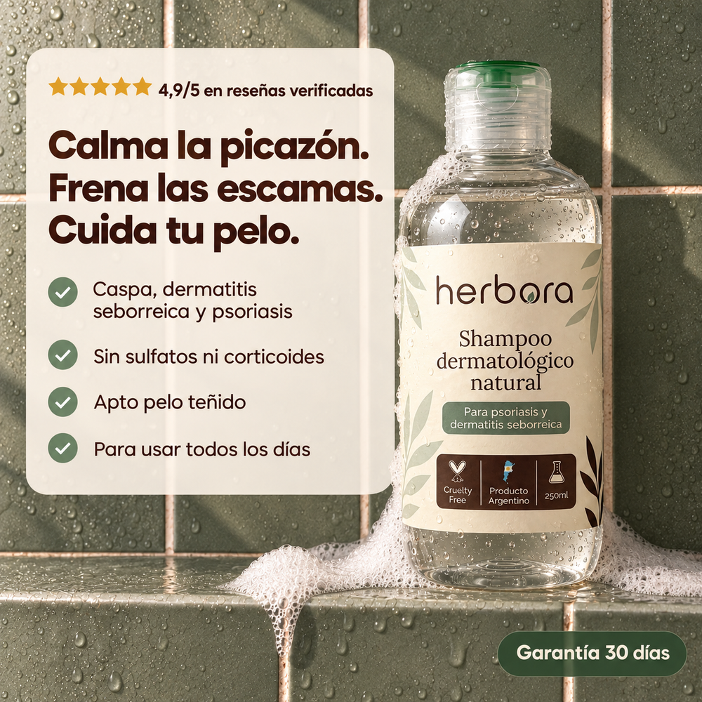 Calma la picazón, frena las escamas