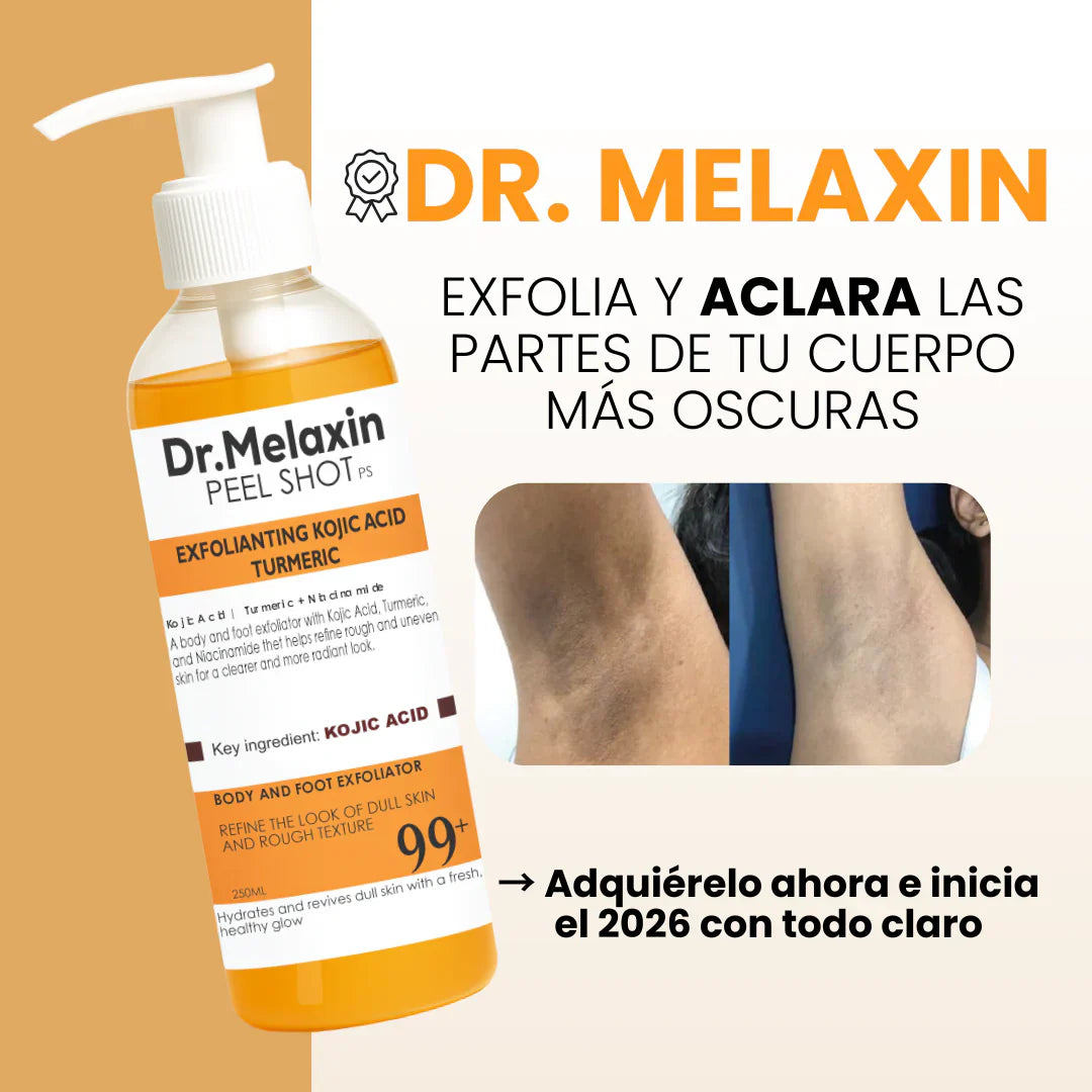 DR MELAXIN™: EXFOLIANTE PARA ACLARAR PARTES OSCURAS - FORMULA CURCUMA