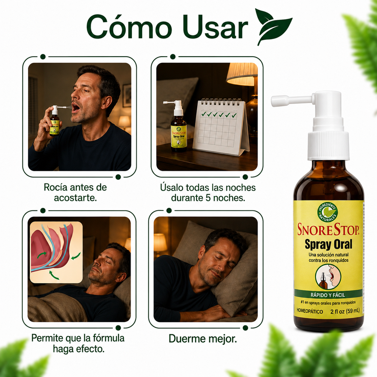 Spray oral antironquidos SnoreStop