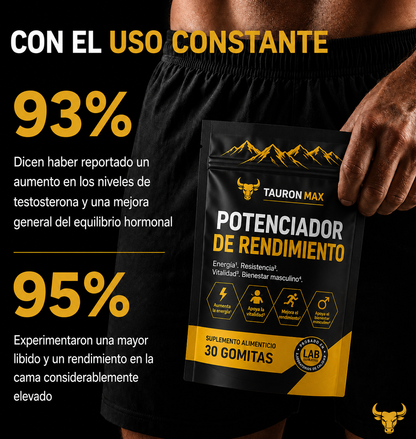TauronMax™ | Gomitas para mejorar el rendimiento masculino 8 en 1